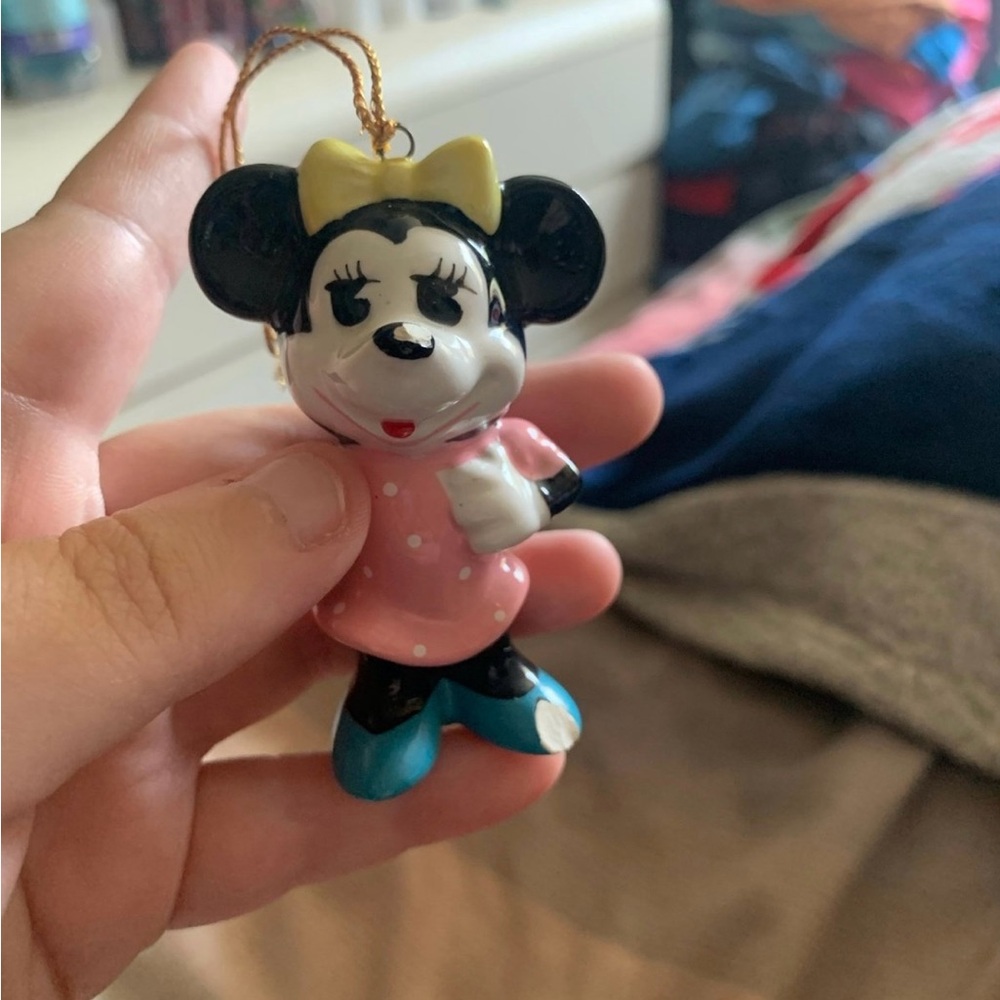 Minnie Mouse Ornament with Pink Dress